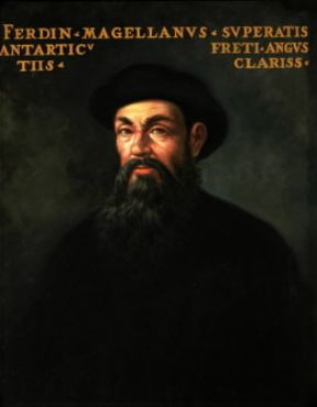 Ferdinando Magellano in un ritratto dell'epoca (Lisbona, Museo della Marina).De Agostini Picture Library/G. Dagli Orti