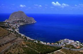 Sicilia . Capo Zafferano, sulla costa settentrionale dell'isola.De Agostini Picture Library/M. Leigheb Sicilia . Capo Zafferano, sulla costa settentrionale dell'isola.De Agostini Picture Library/M. Leigheb