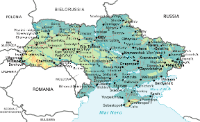 Ucraina. Cartina geografica. Ucraina. Cartina geografica.